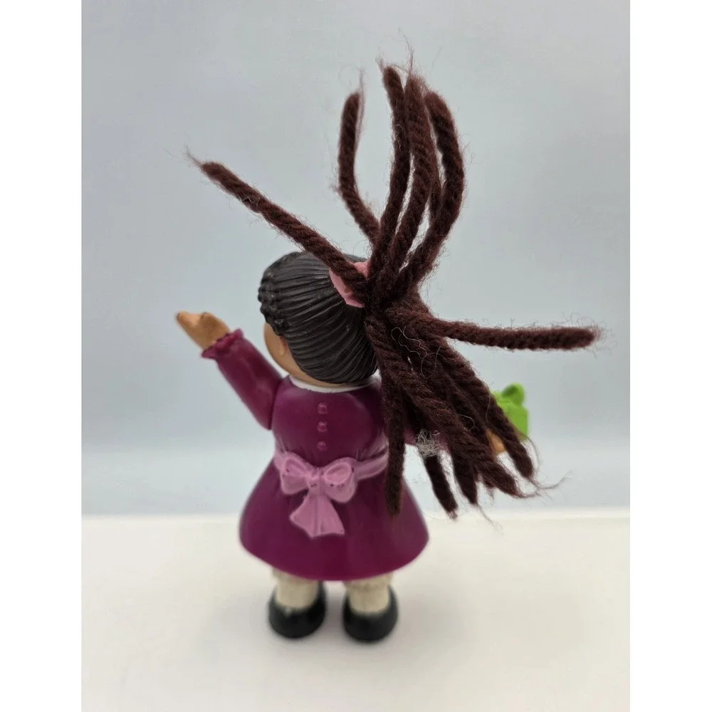 1992 McDonald's Cabbadge Patch Kids CPK Girl Doll Yarn Hair Purple Dress Vintage